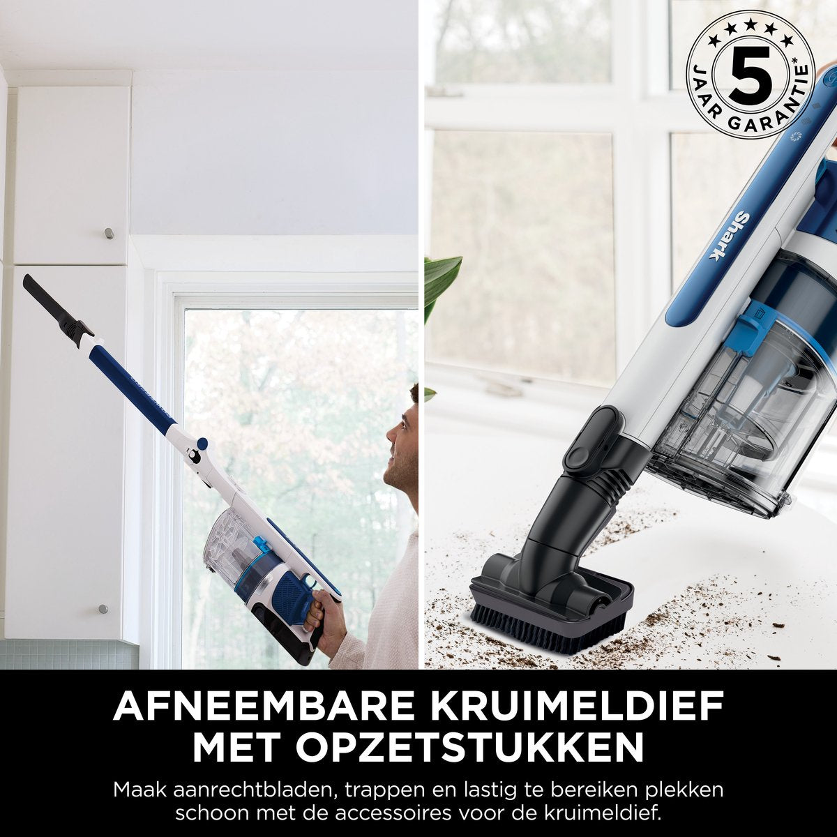Shark PowerPRO Draadloze Steelstofzuiger - IZ380EU