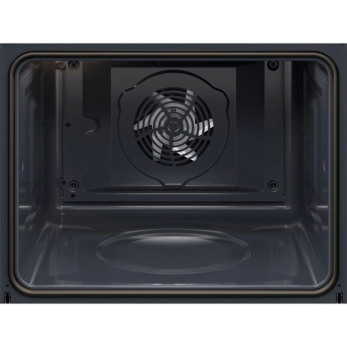 AEG 3000 Series BEX535A61B Air Fry Electric Single Built in Oven with Retractable Dials in Black