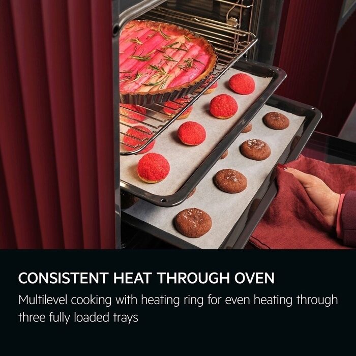 AEG 6000 Series OS6AB50AK Sense Cook Electric Built In Single Oven with Retractable Dials Black