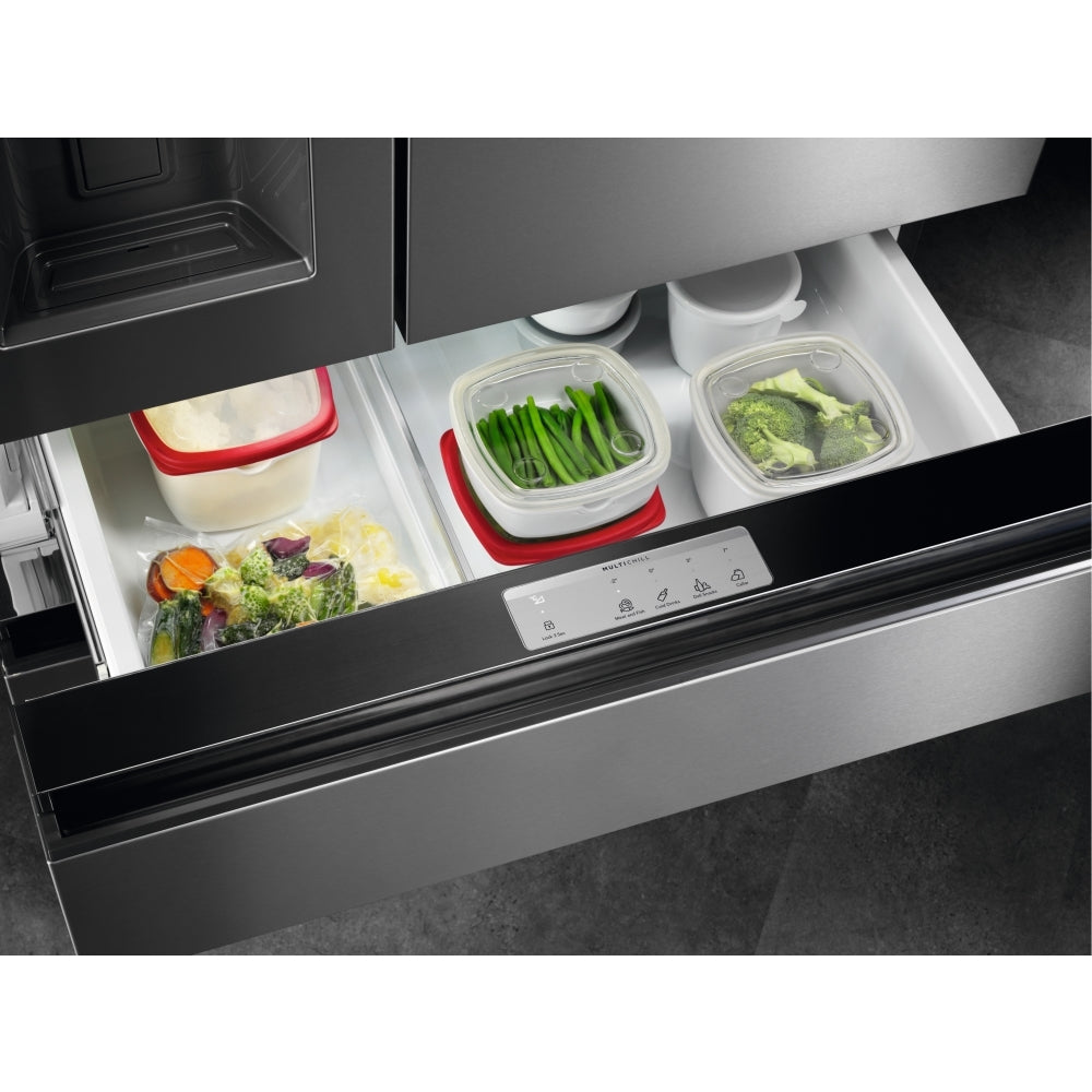 AEG RMB954E9VX Series 9000 Freestanding Plumbed-In American Fridge Freezer Stainless Steel