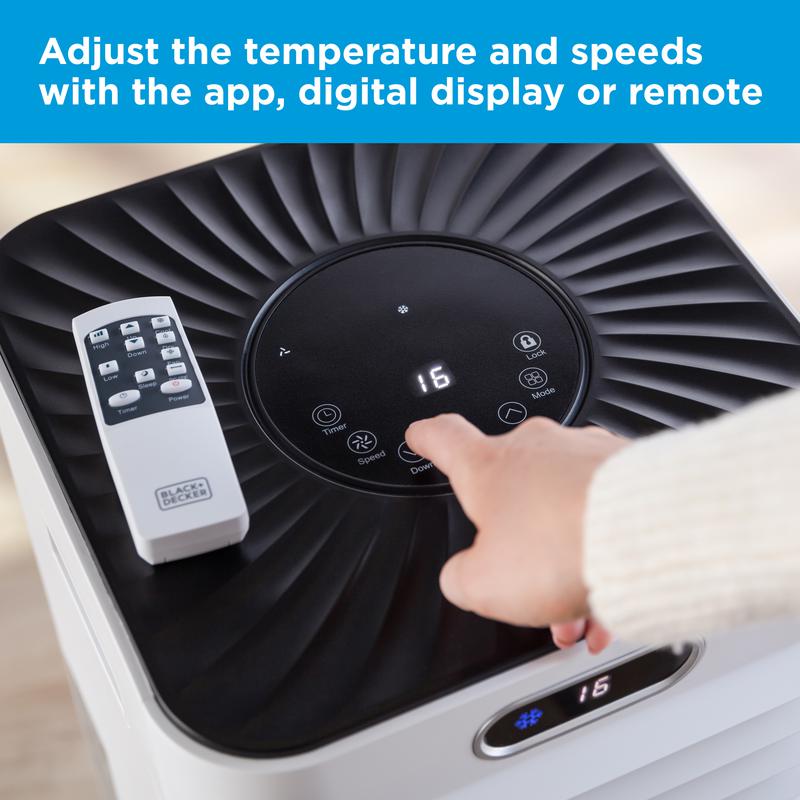 Black+Decker BXAC40025GB 9000 BTU Portable Smart Air Conditioner