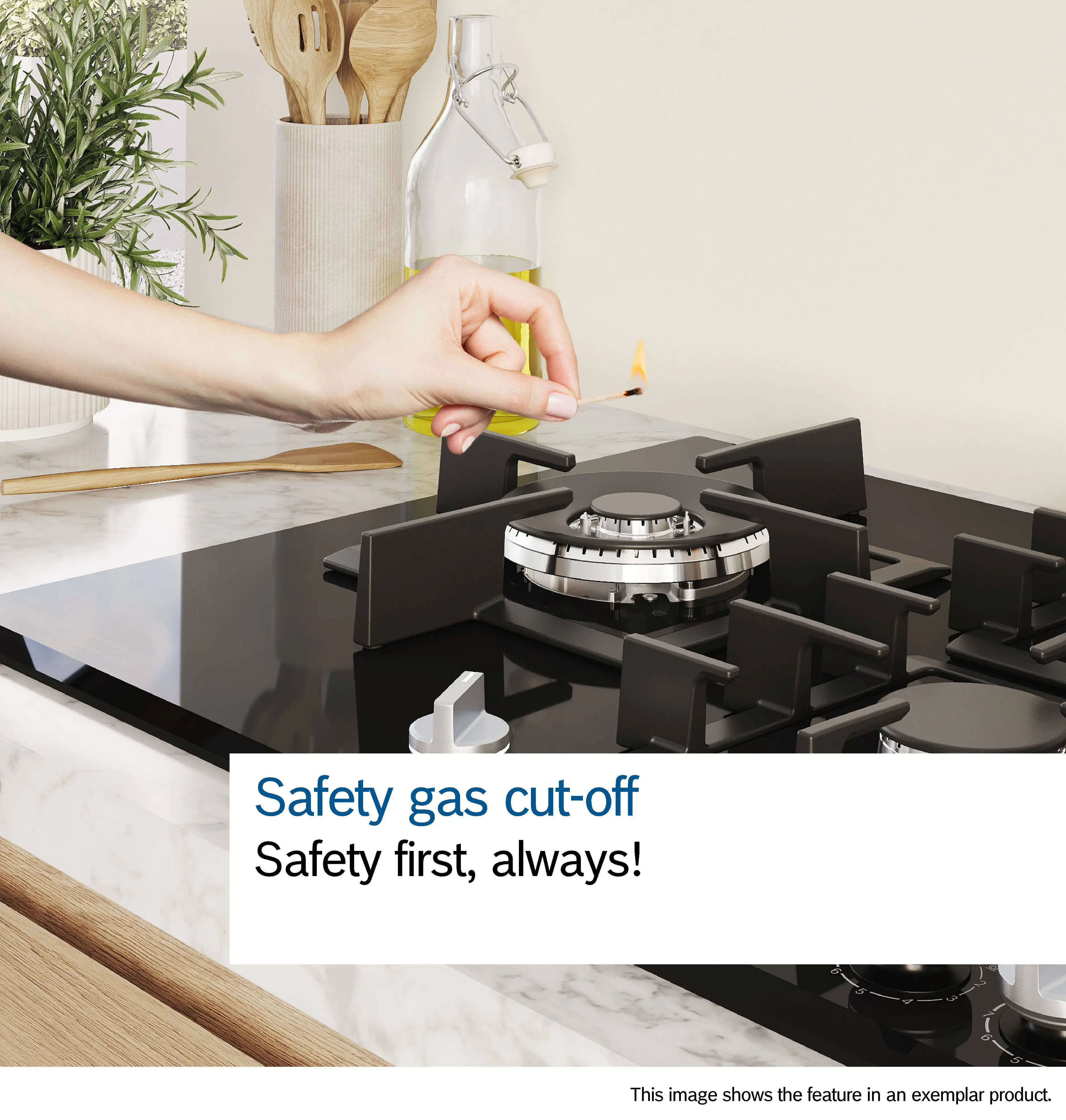 Bosch Series 6 PPP6A6I40 60cm Gas on Glass Hob