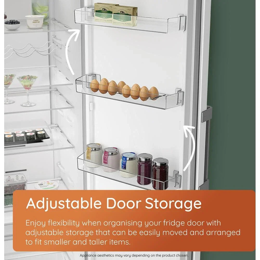 Hotpoint HPKH1261W5UK Freestanding No Frost 50/50 Fridge Freezer with Bottle Rack White