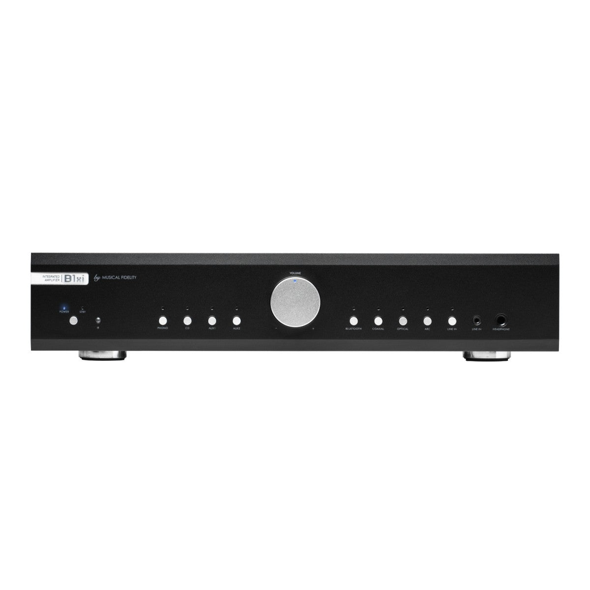 Musical Fidelity B1xi Integrated Amplifier with Monitor Audio Bronze 300 7G Floorstanding Speakers Pair Black