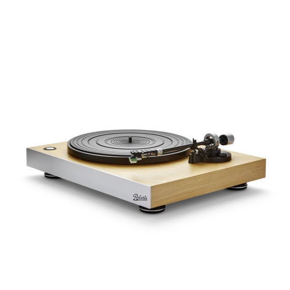 Roberts Stylus Luxe Direct Drive Turntable and Blutune 300L DAB+ BT CD USB Sound System Wood HiFi Package