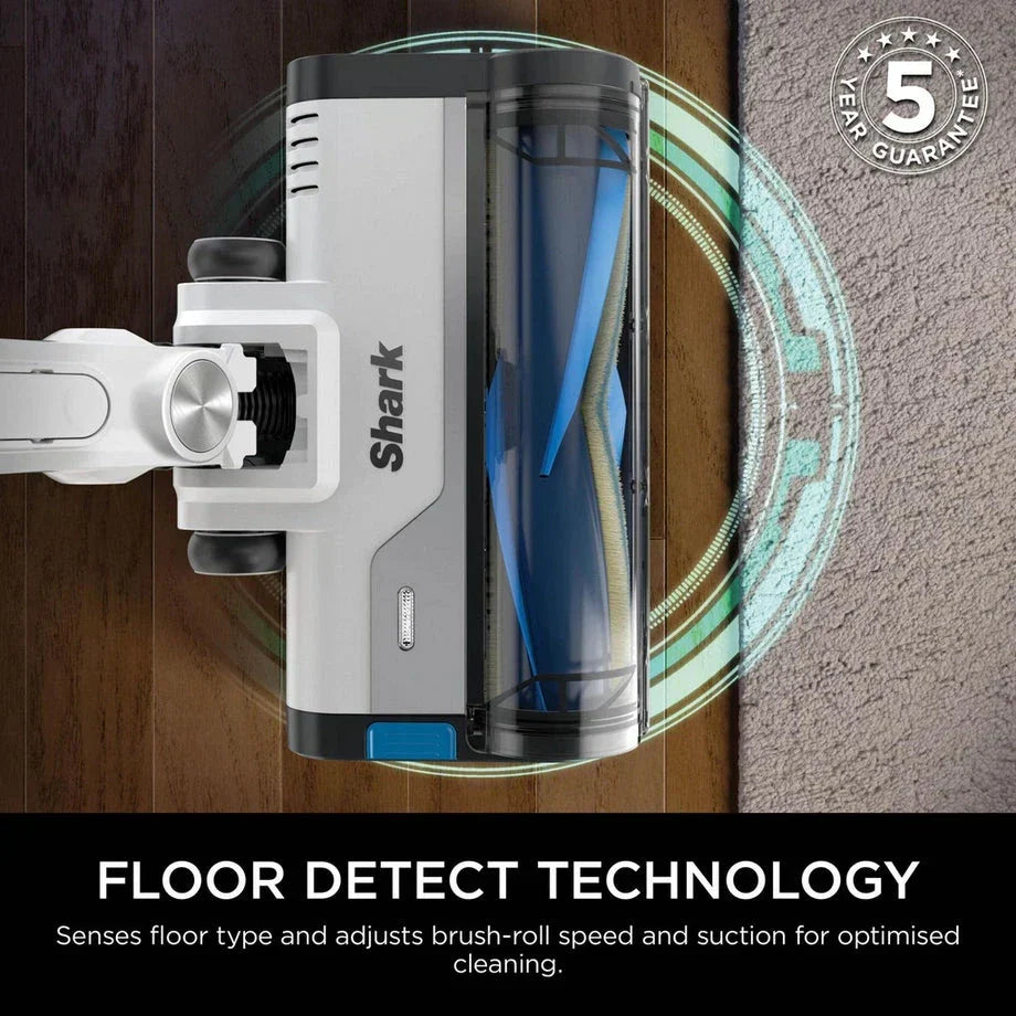 Shark IZ380UKT PowerPro Pet Cordless Stick Vacuum Cleaner with Anti Hair Wrap and Floor Detect - Up To 50 Minutes Run Time Java Metallic