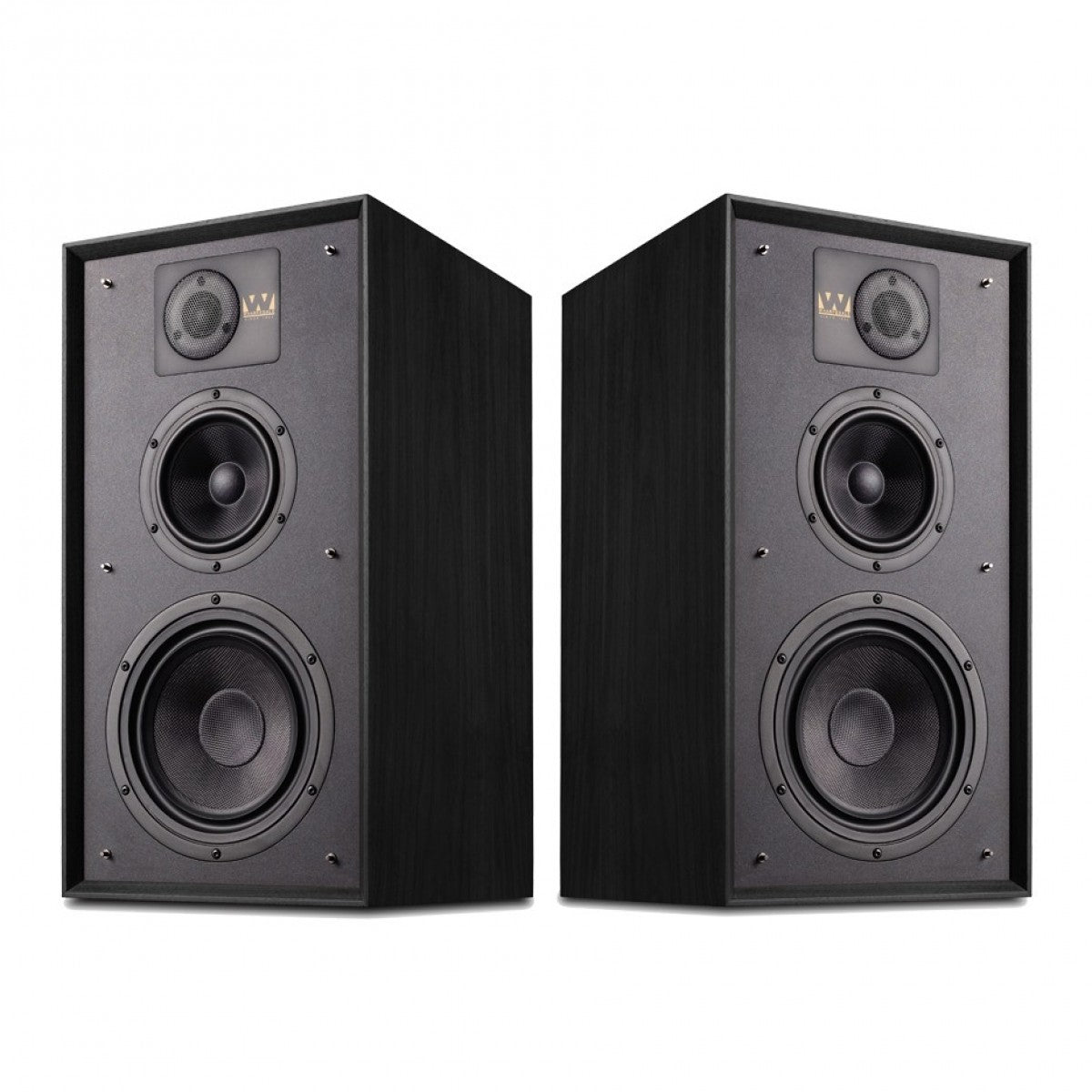 Wharfedale Linton Heritage Standmount Bookshelf Speakers Pair - Black Oak