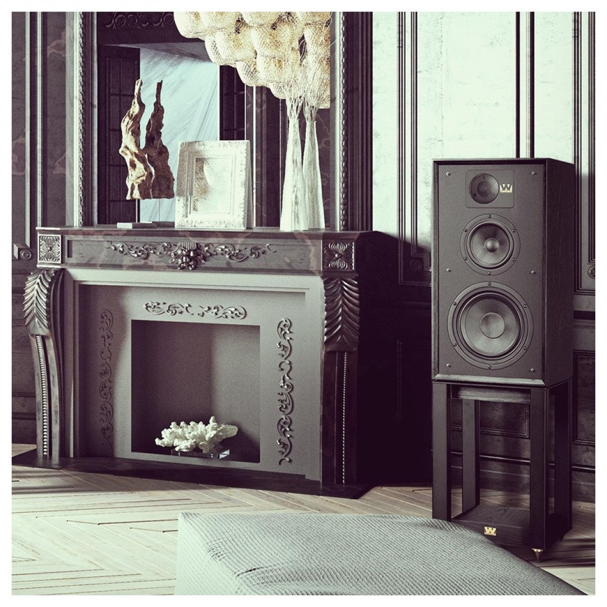 Wharfedale Linton Heritage Standmount Speakers with Matching Stands - Walnut
