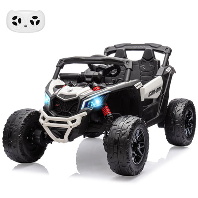 Garvee Ride - P Series: 12V Can-Am Ride-On UTV: Remote Control, Large Seat, Music, LED Lights, Spring Suspension, for Boys & Girls - Pink