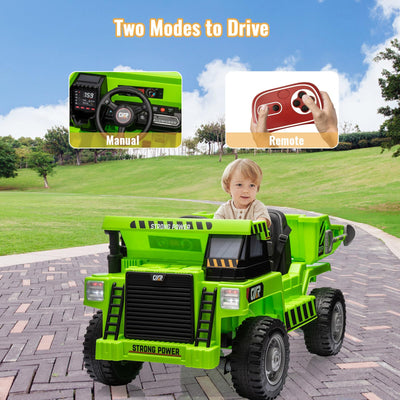 Garvee Ride - P Series: 12V Electric Bed Remote Control Shovel USB MP3 Music Battery Indicator Green