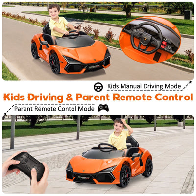 Garvee Ride - P Series: 12V Ride On Car for Kids, Licensed Revuelto Electric Vehicle, Battery Powered Sports Car Toy for Boys & Girls, with Bluetooth, Usb
