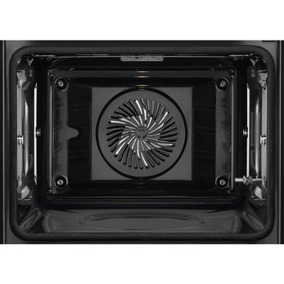 AEG 6000 Series BPE556060M Steam Bake Electric Single Built in Oven with Retractable Dials in Steinless Steel