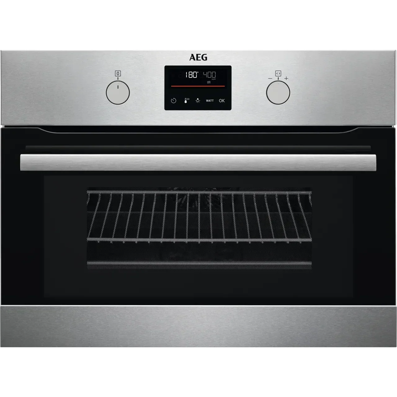 AEG 8000 Serise KMK365060M 43L Combi Quick Compact Microwave Combination Oven in Stainless Steel