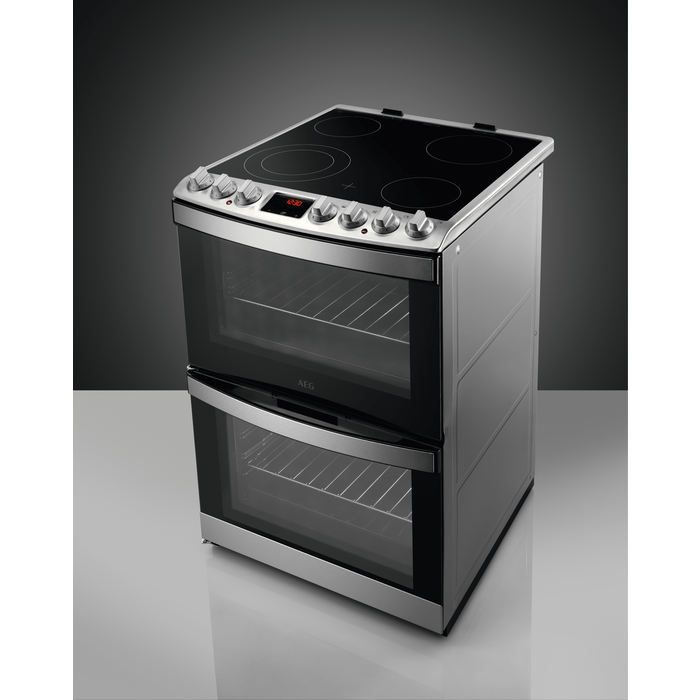 AEG CCB6740ACM SteamBake Ceramic Double Electric Cooker