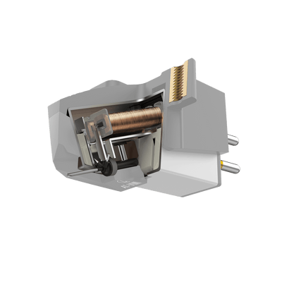 Audio Technica AT-VM95C/H VM95 Series Conical Stereo Cartridge on AT-HS6 Headshell
