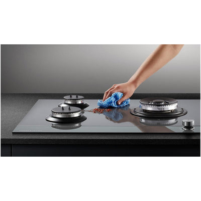 Fisher and Paykel CG603DNGGB4 Series 9 60cm 3 Burner Gas Hob Black Glass