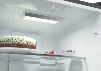 Haier HTR3518ENMTK 3D Series 3 60/40 Freestanding Frost Free Fridge Freezer Black