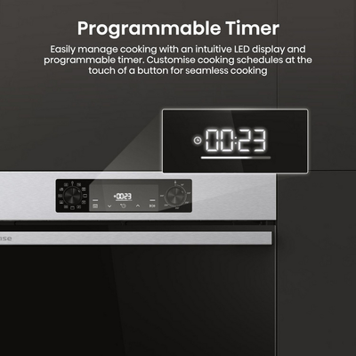 Hisense BI622AXPGUK Hi4 59.5cm Built In Electric Single Oven Stainless Steel