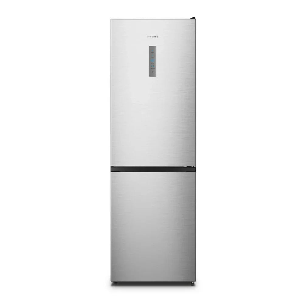 Hisense RB395N4BCE 60/40 Total No Frost Fridge Freezer Stainless Steel - E Rated