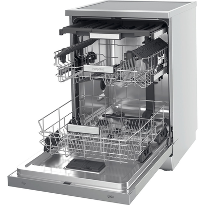 Hotpoint H7F HS51 X UK Freestanding Full Size Dishwasher 15 Place Settings with Maxi Space Inox H7FHS51X
