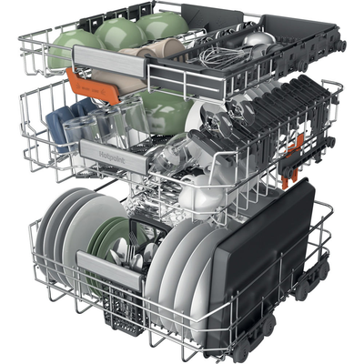 Hotpoint H8IA115M4TUSUK Hydroforce Integrated Full Size Dishwasher with Maxi Space Tub 15 Place Settings