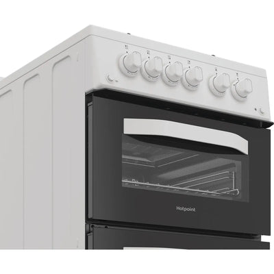 Hotpoint HDG5GCW 50cm Gas Double Cooker White