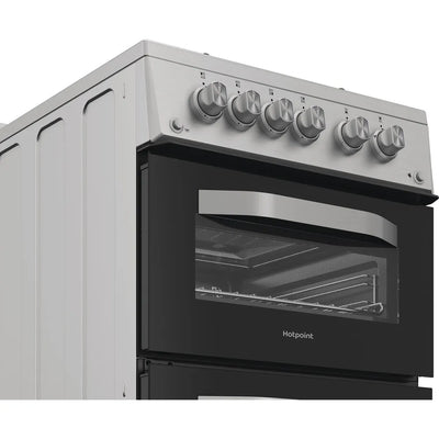 Hotpoint HDG5GCX 50cm Gas Double Cooker Stainless Steel