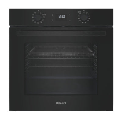 Hotpoint HO458CFBUK Class 2 Built-in Electric Single Oven with Air Fry Black