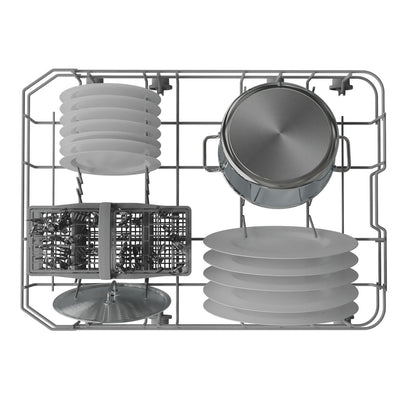 Hotpoint HP2FE10CS90SUK Freestanding Slimline Dishwasher 10 Place Setting Silver