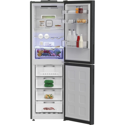 Hotpoint HPKF 6353 XBR4UK Freestanding Dual No Frost 50/50 Fridge Freezer with VitalCare Dark Inox HPKF6353XBR4UK