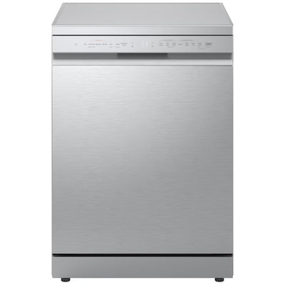 LG DF273FVS TrueSteam QuadWash WiFi Connected Full Size Freestanding Dishwasher 14 Place Settings Silver