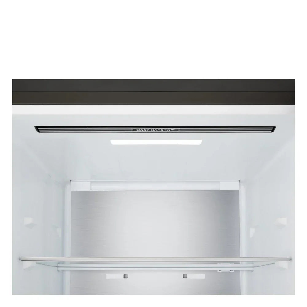 LG GBBS524CEV NatureFRESH 375L Freestanding Frost Free Fridge Freezer Essence Black Steel