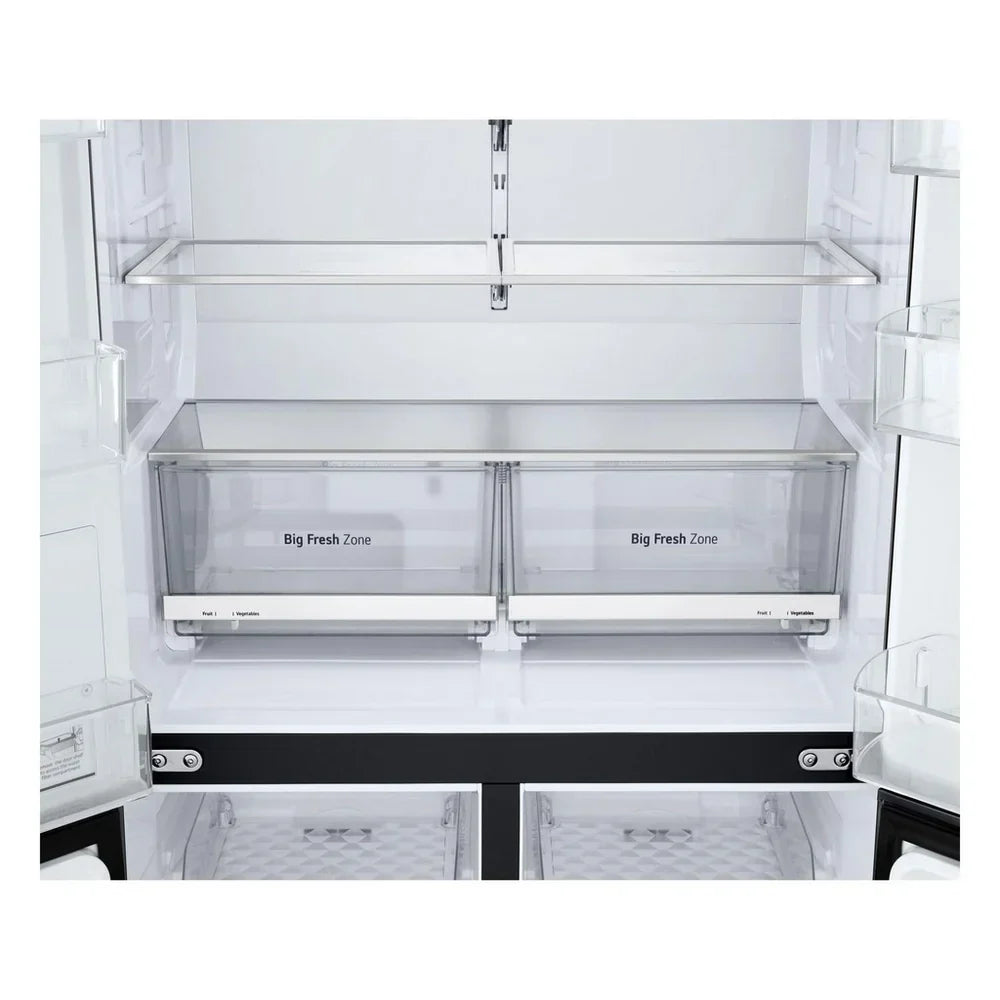 LG GMF960EV4E 646L NatureFRESH Plumbed American Style Fridge Freezer Black - E Rated