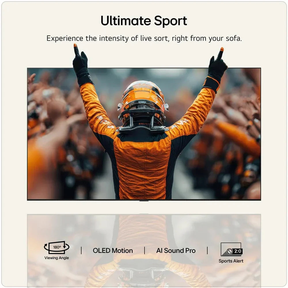 LG OLED55G66LS 55 Inch OLED Evo AI G6 4K Ultra HD HDR Smart TV (Stand Version) 2026
