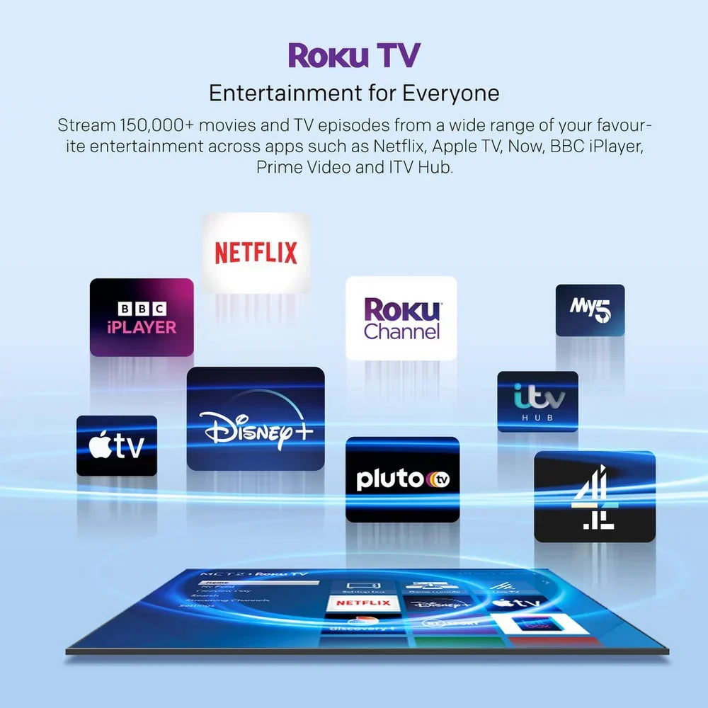 Metz 55MRF6000ZUK 55 Inch MRF6000Z 4K Ultra HD HDR DLED Smart TV with Freely