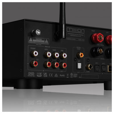 Mission 778X Integrated Amplifier with Wharfedale Diamond 12.2i Bookshelf Speakers Pair Hifi Package - Black