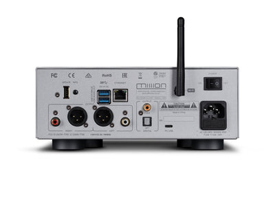 Mission 778X Stereo Amplifier with 778S Streamer HiFi Bundle - Silver
