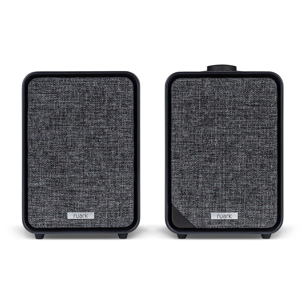 Pro-Ject T1 EVO Phono Turntable and Ruark MR1 MK3 Active Bluetooth Speakers with Built-in MM Phono Preamp Black