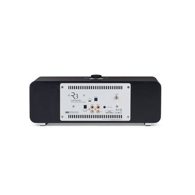 Ruark R3S Music System In Satin Charcoal Lacquer with Slate Grey Fabric Grille NEW