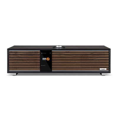 Ruark R410 Music System Charcoal with R-CD100 CD Player & Audio Technica AT-LP70XBT Automatic Wireless BT Turntable - Black