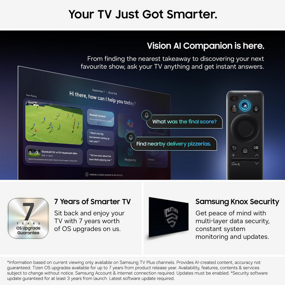 Samsung UE75M70HAKXXU 75 Inch M70H 4K Ultra HD HDR Mini LED Vision AI Smart Google TV 2026