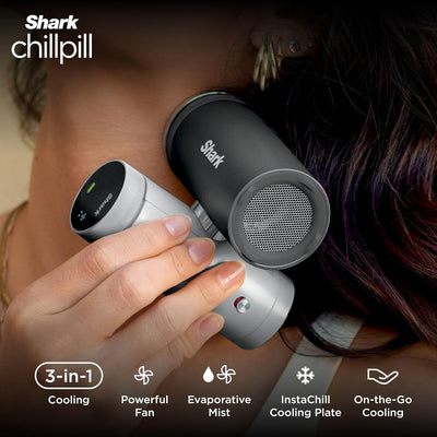 Shark ChillPill 3-in-1 Fan, Mist & InstaChill System – Iced Latte FA022UKBR