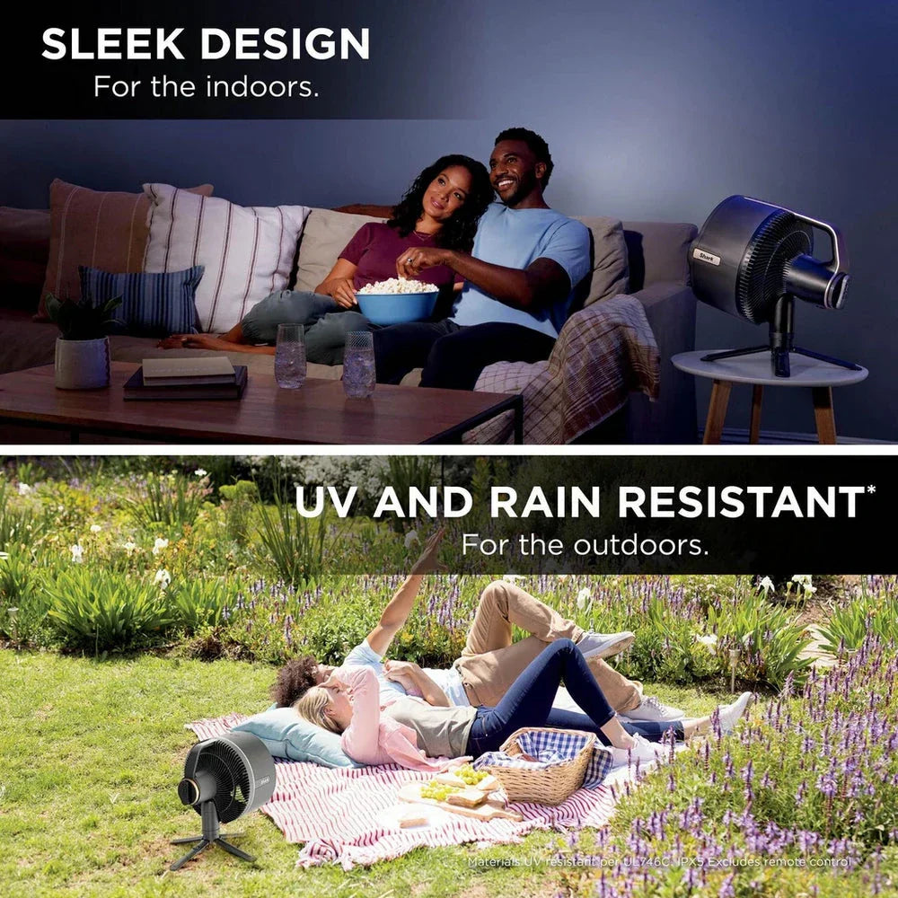 Shark FA300UK FlexBreeze Pro Mist Indoor and Outdoor Fan and Outdoor Misting System - Charcoal Grey
