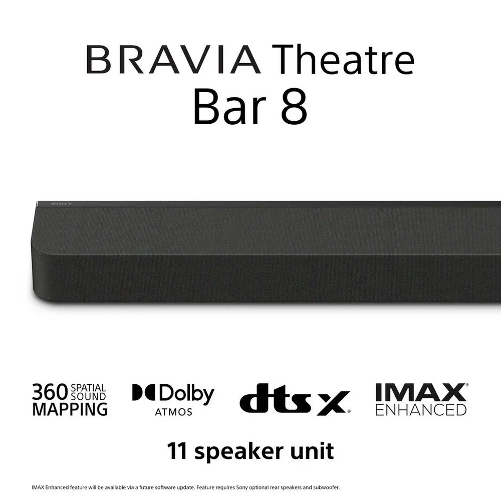 Sony K55XR80PU 55 Inch BRAVIA 8 4K UHD HDR OLED Smart TV with BRAVIA Theatre Bar 8 HTA8000 Soundbar Bundle