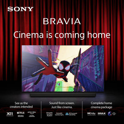 Sony K77XR80PU 77 Inch BRAVIA 8 4K UHD HDR OLED Smart TV with BRAVIA Theatre Bar 8 HTA8000 Soundbar Bundle