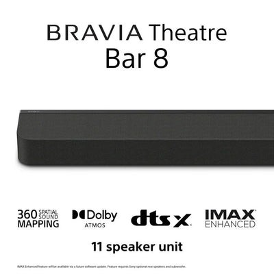 Sony K77XR80PU 77 Inch BRAVIA 8 4K UHD HDR OLED Smart TV with BRAVIA Theatre Bar 8 HTA8000 Soundbar Bundle