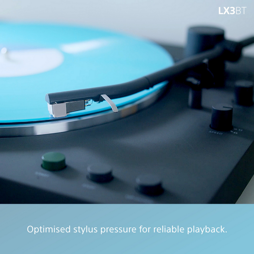 Sony PS-LX3BT Wireless Bluetooth Turntable with Audio Technica ATHM50xBT2 Wireless Over-Ear Headphones