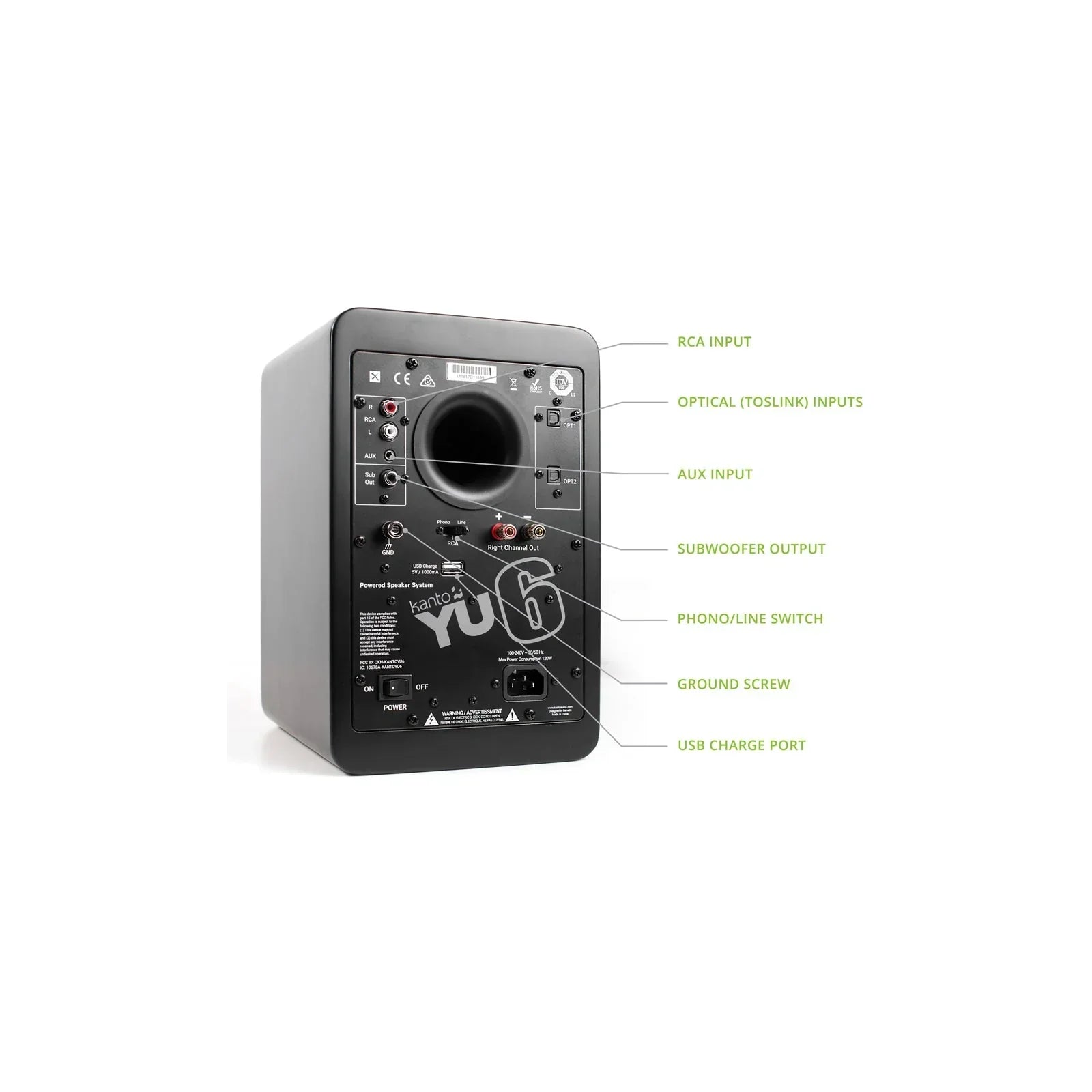 Sony PSLX3BT Fully Automatic Bluetooth Turntable With Kanto YU6 Powerd Bluetooth Speakers Pair Hi-Fi Package