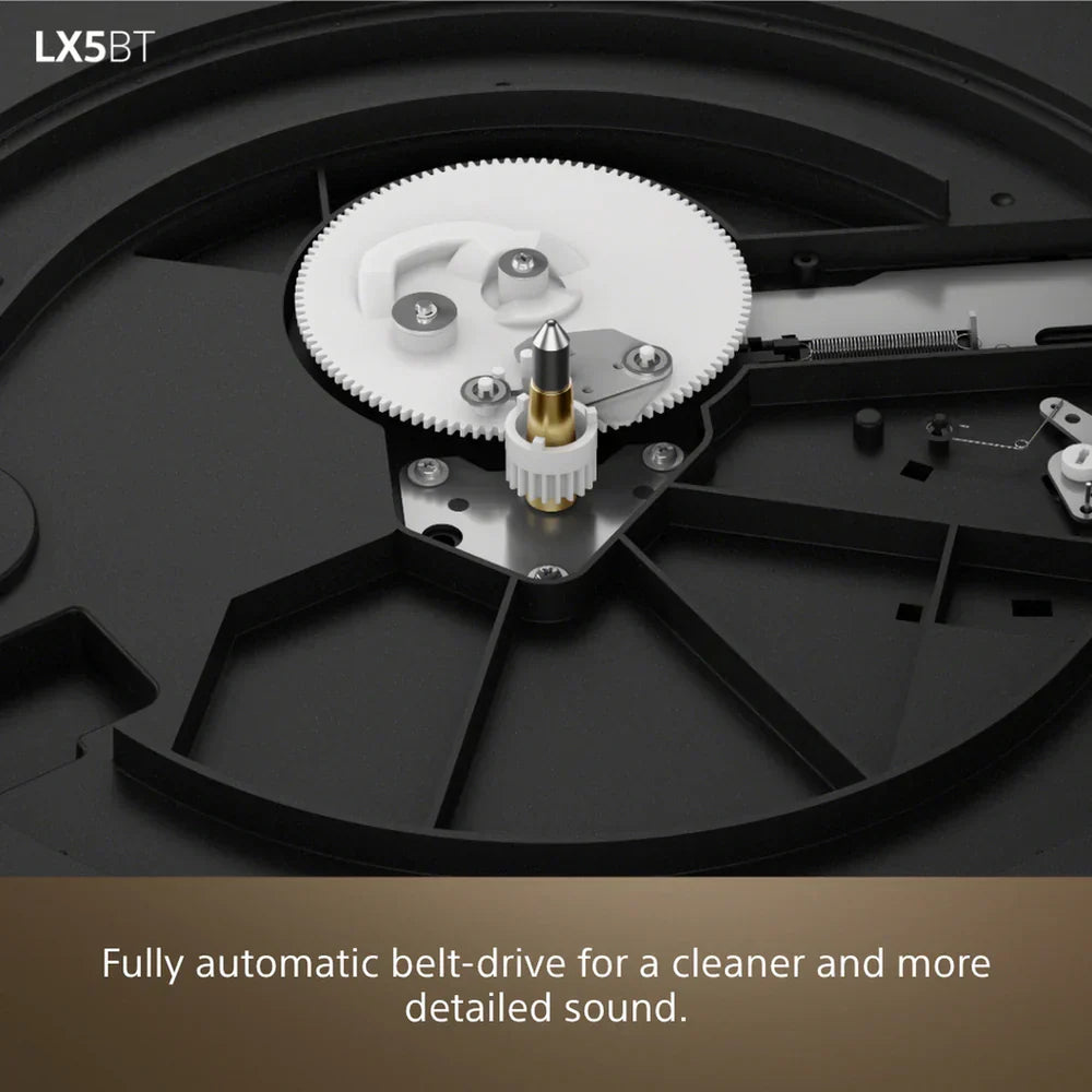Sony PSLX5BT Fully Automatic Bluetooth Turntable With Kanto YU6 Powerd Bluetooth Speakers Pair Hi-Fi Package