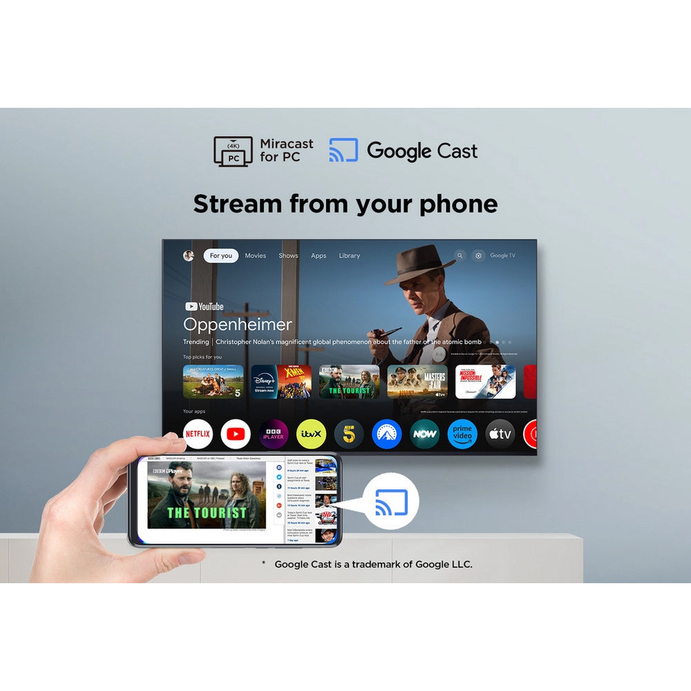 TCL 43V6C-UK 43 Inch V6C 4K Ultra HD HDR Direct LED Smart Google TV